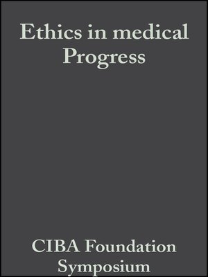 cover image of Ethics in medical Progress